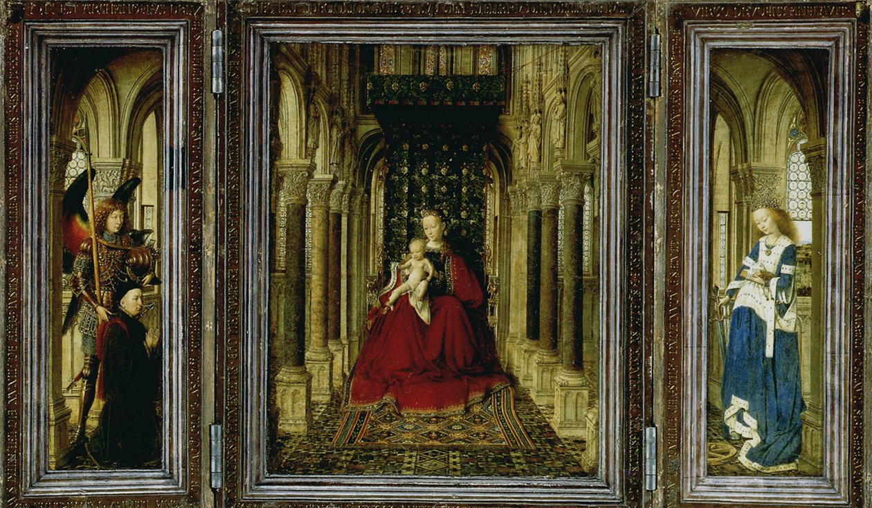 Triptych drážďanský oltář, 1437 od Jan van Eyck