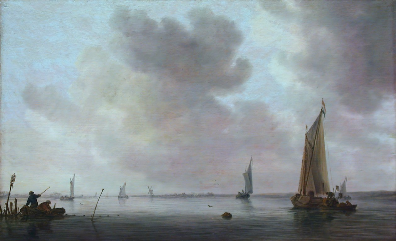 Rybářské lodě u ústí řeky, 1633. od Jan van Goyen