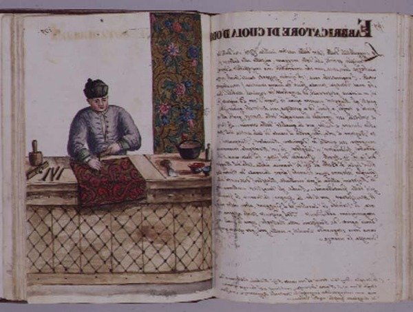 Zlatník kůže, benátský (rukopis) od Jan van Grevenbroeck