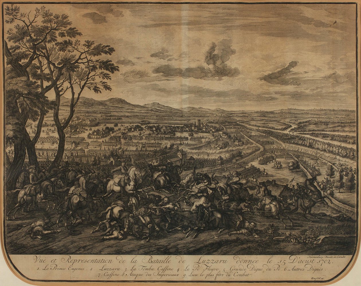 Bitva u Luzzary od Jan van Huchtenburgh