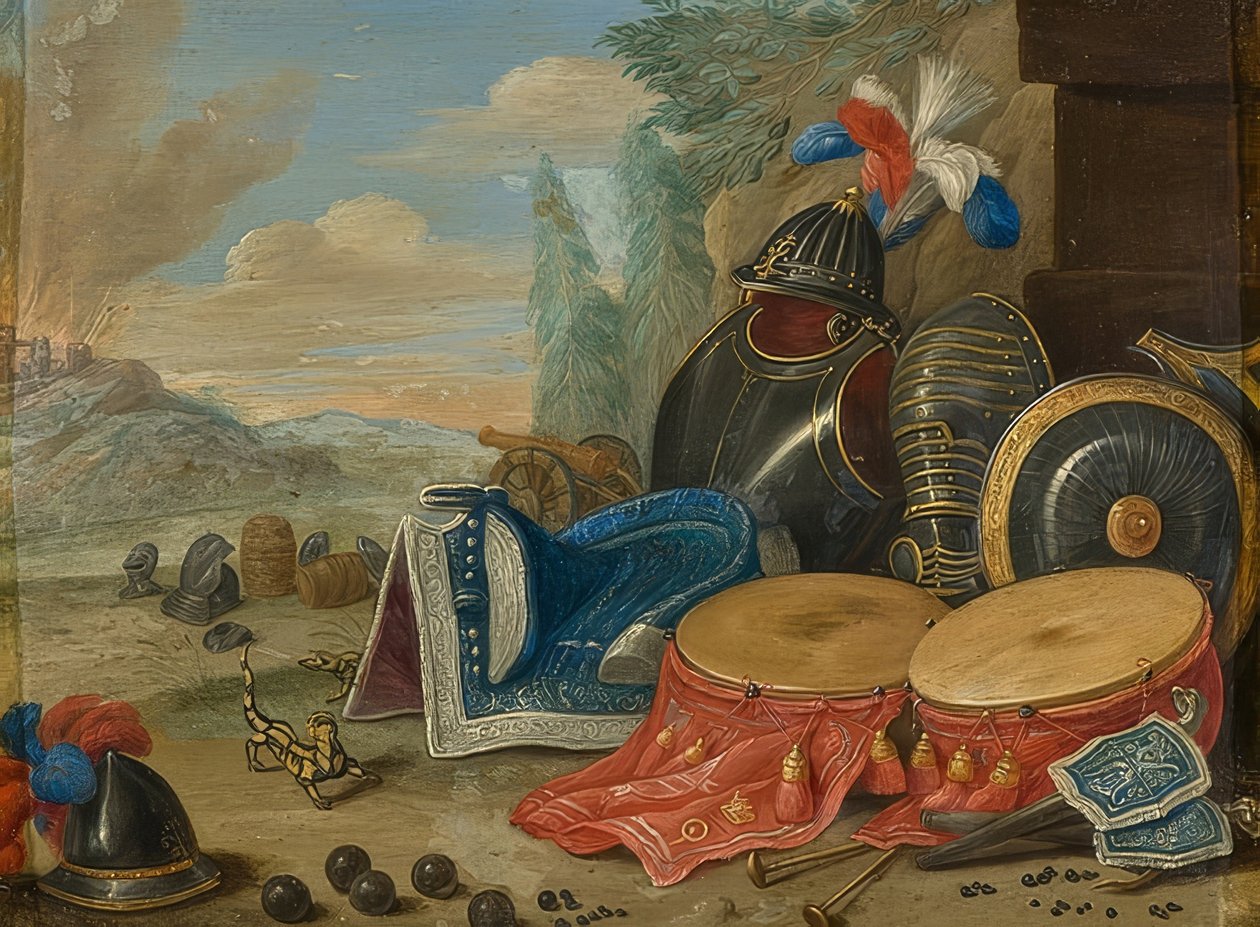 Symboly války od Jan van Kessel the Elder