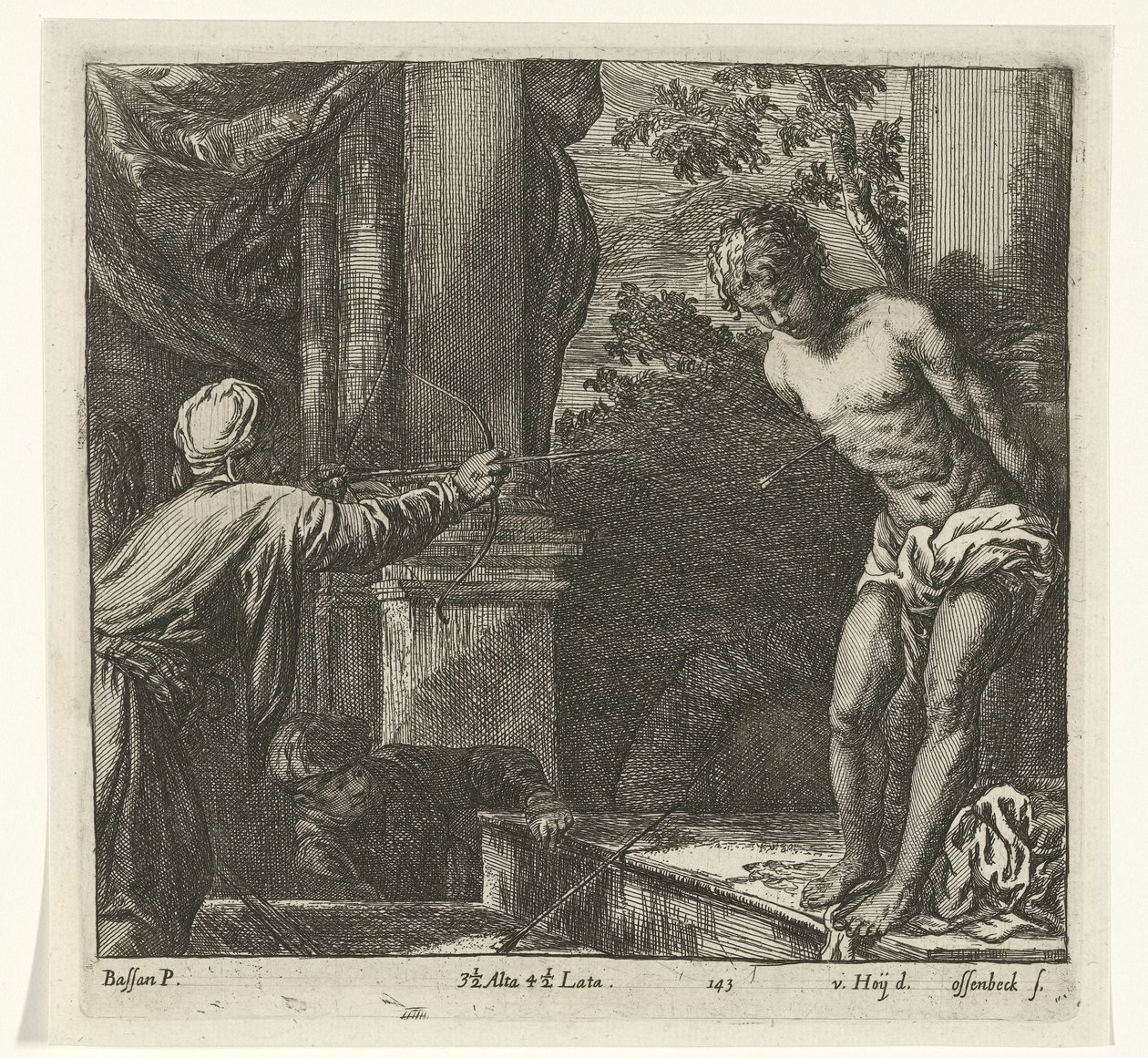 Umučení svatého Šebestiána od Jan van Ossenbeeck