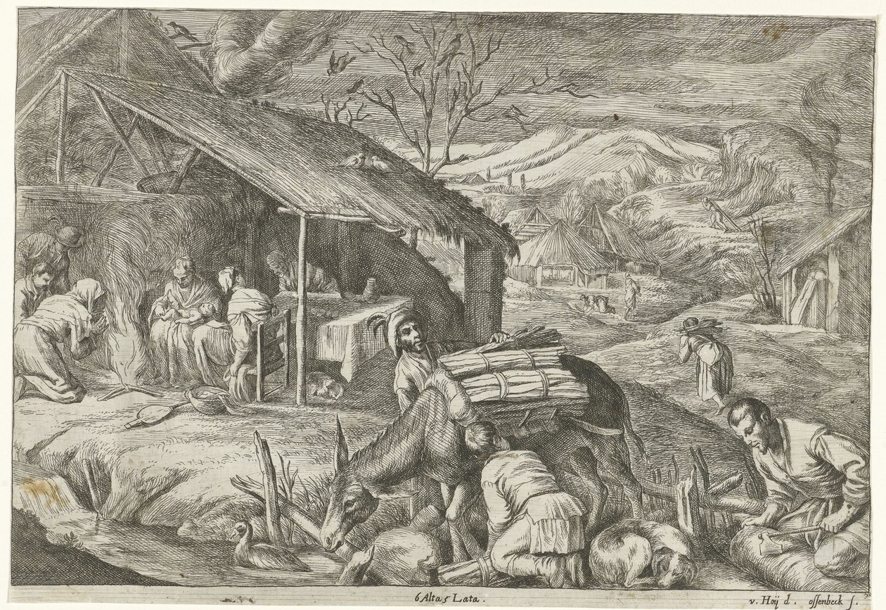 Zima The Four Seasons (název série) od Jan van Ossenbeeck