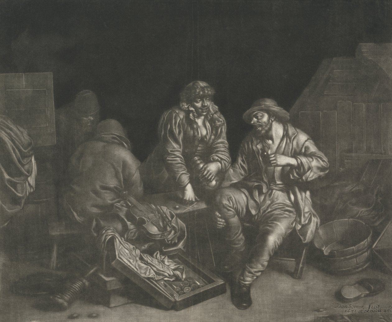 Hráči Tric-trac od Jan van Somer