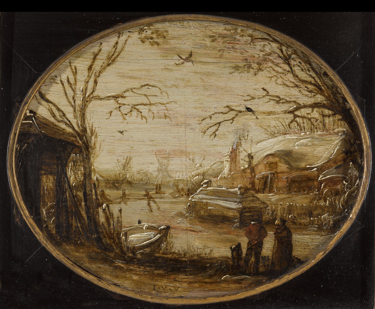 Zimní krajina od Jan van de Velde (II) (attributed to)