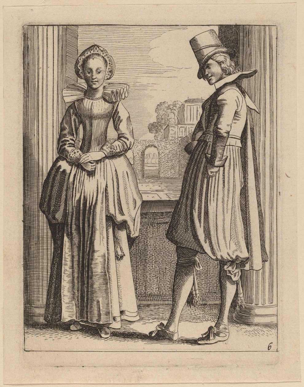 Dvě postavy v kostýmu od Jan van de Velde II