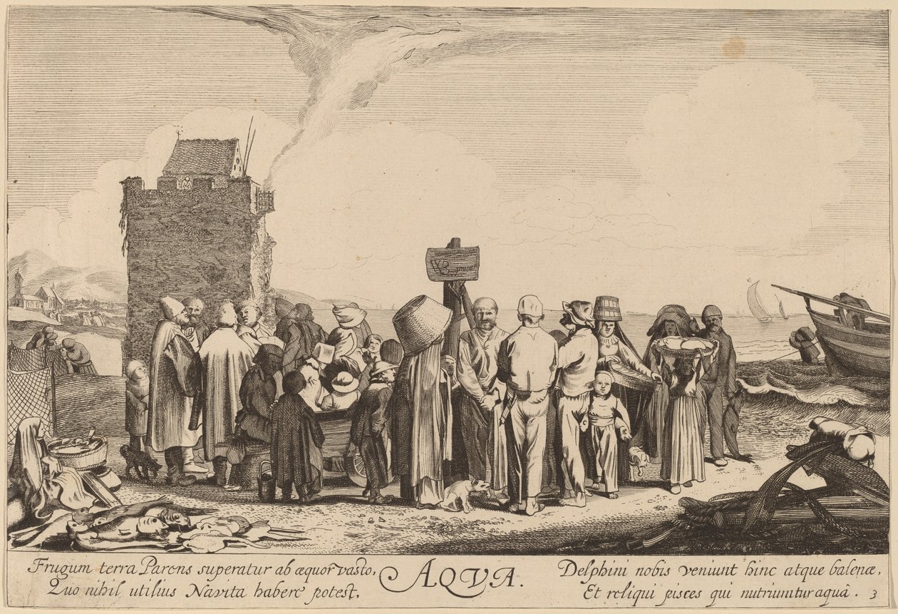 Voda od Jan van de Velde II after Willem Buytewech