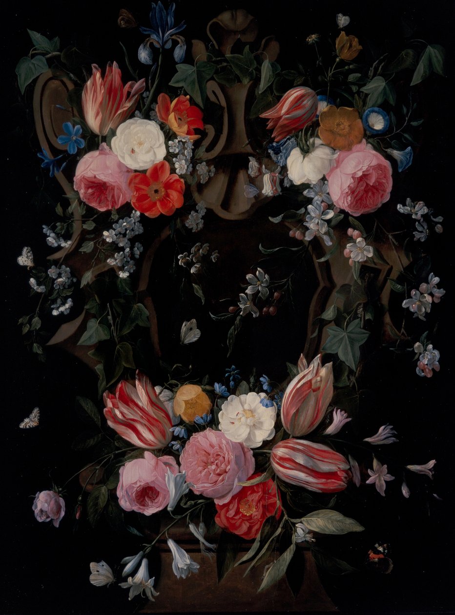 Věnec Květin od Jan van the Elder Kessel
