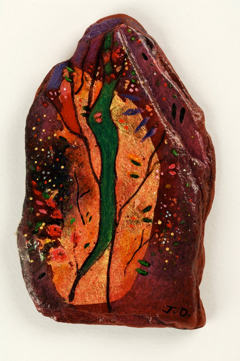 Emerald Tree, 2006 (olej na břidlici) od Jane Deakin