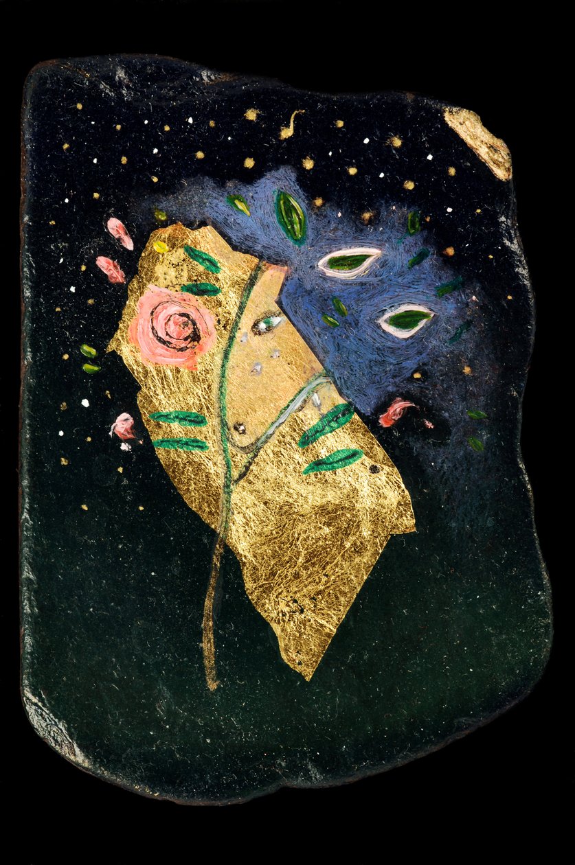 The Rose Tree, 2006 (olej na břidlici) od Jane Deakin