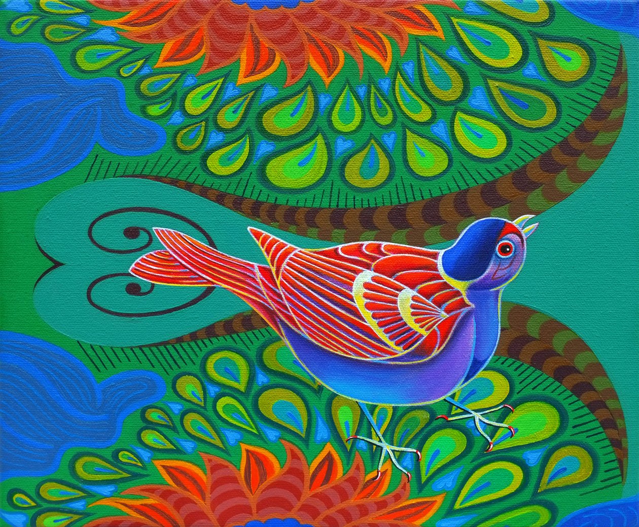 Vrabec stromový, 2012, od Jane Tattersfield