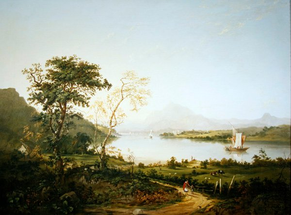 Loch Awe, Argyllshire (olej na plátně) od Jane Nasmyth