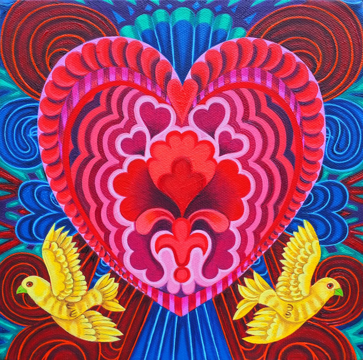 Srdce a ptáci, 2016, od Jane Tattersfield