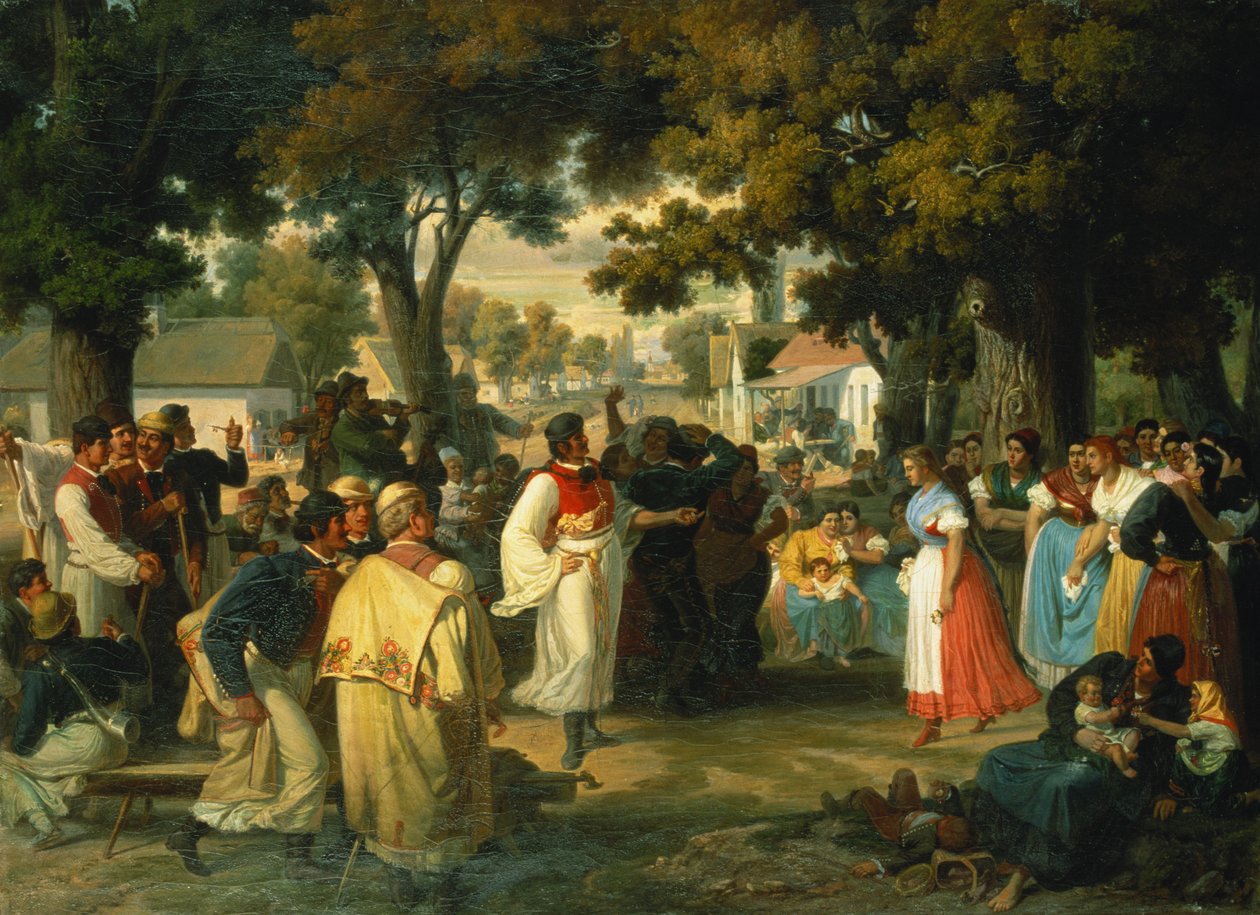 Belle of the Village je požádána o tanec od Janos Janko