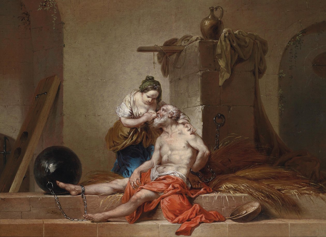 Caritas Romana od Januarius Zick