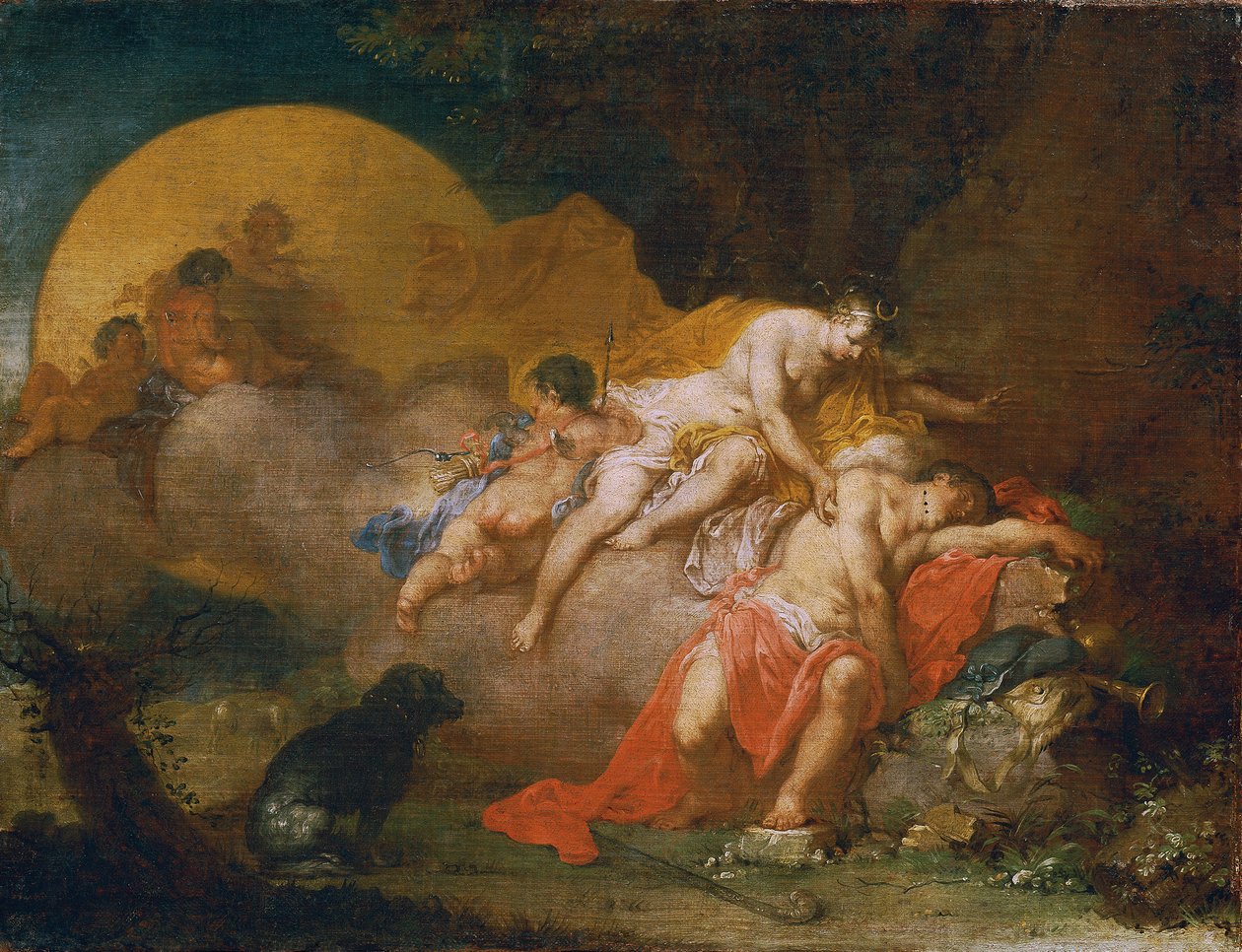 Luna a Endymion od Januarius Zick