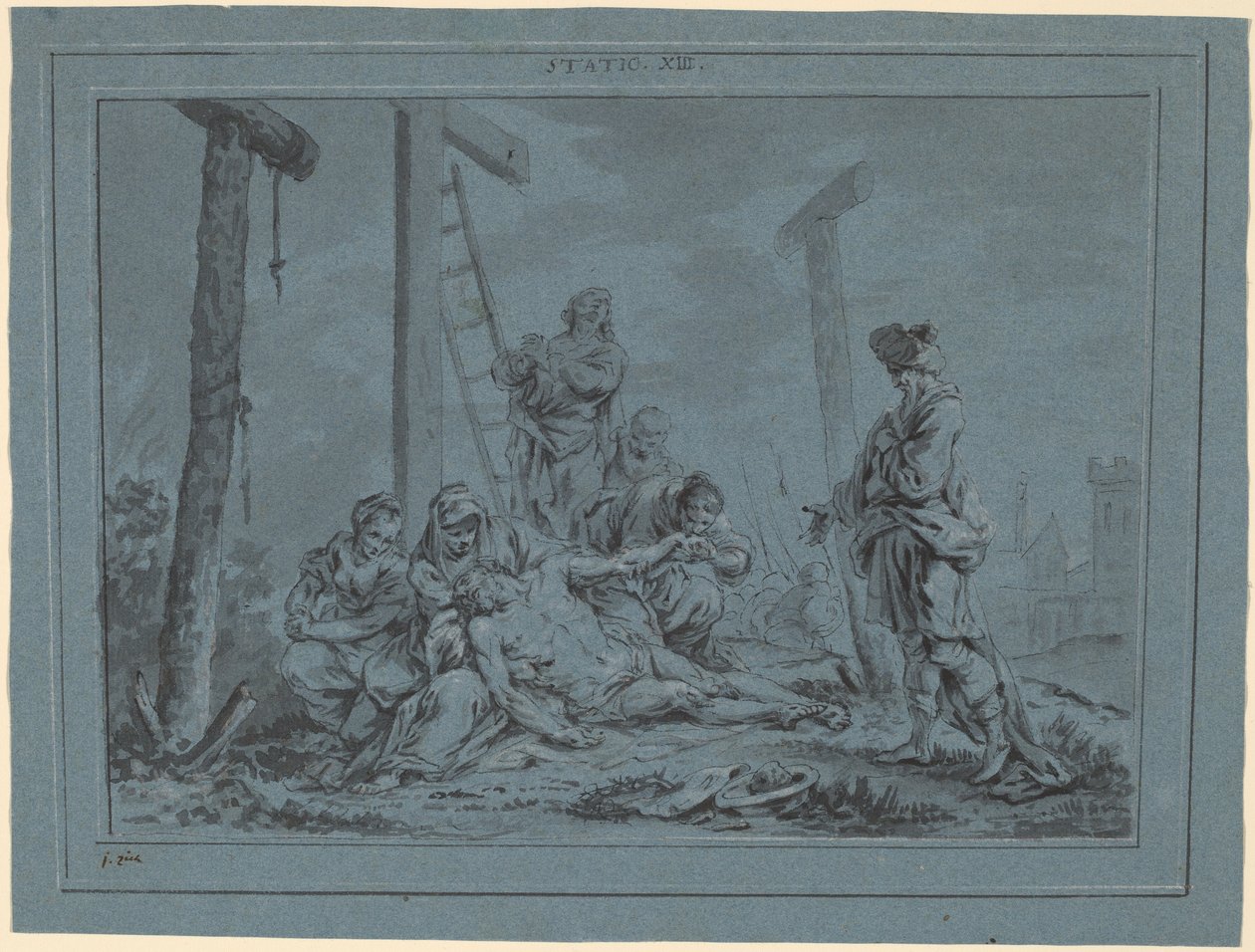 Oplakávání (STANICE XIII) od Januarius Zick