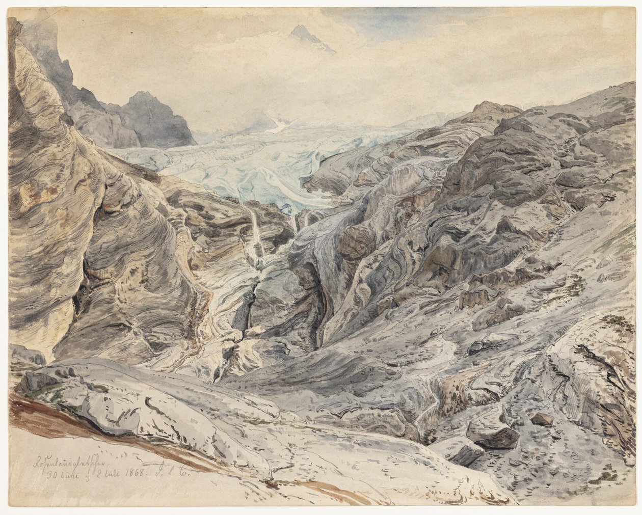 Rosenlaui Gletscher od Janus La Cour