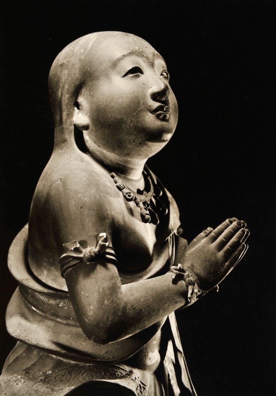 Attendant, z 8. století, období Nara, Todaiji, Japonsko, 1950 od Japanese Photographer