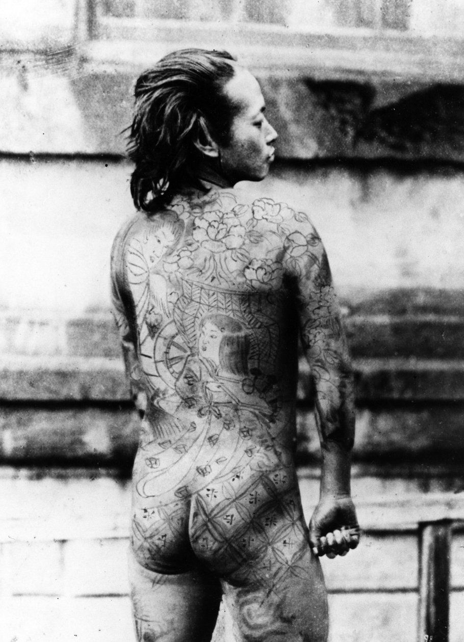 Tattooed Betto, c.1860-80 od Japanese Photographer