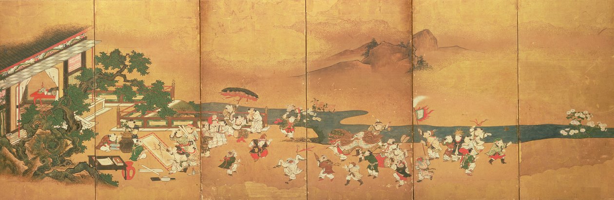 Čínské děti ve hře, období Edo od Japanese School