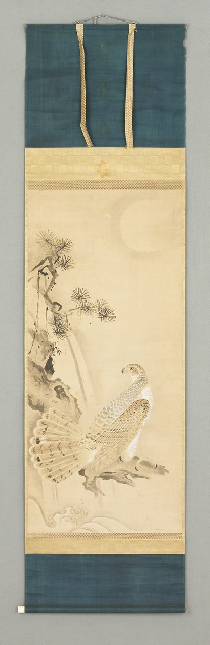 Falcon and Tree, cca 16. století (Kakemono) od Japanese School