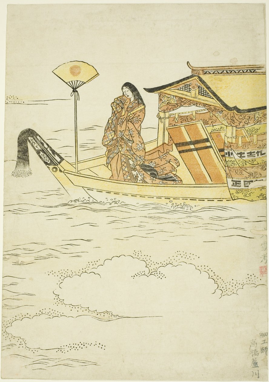 Lady Tamamushi od Japanese School