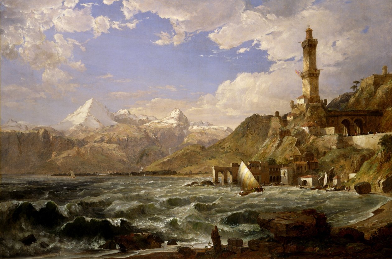 Pobřeží Janova od Jasper Francis Cropsey