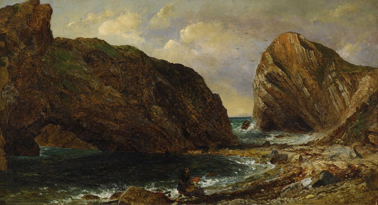 U moře, Lulworth od Jasper Francis Cropsey