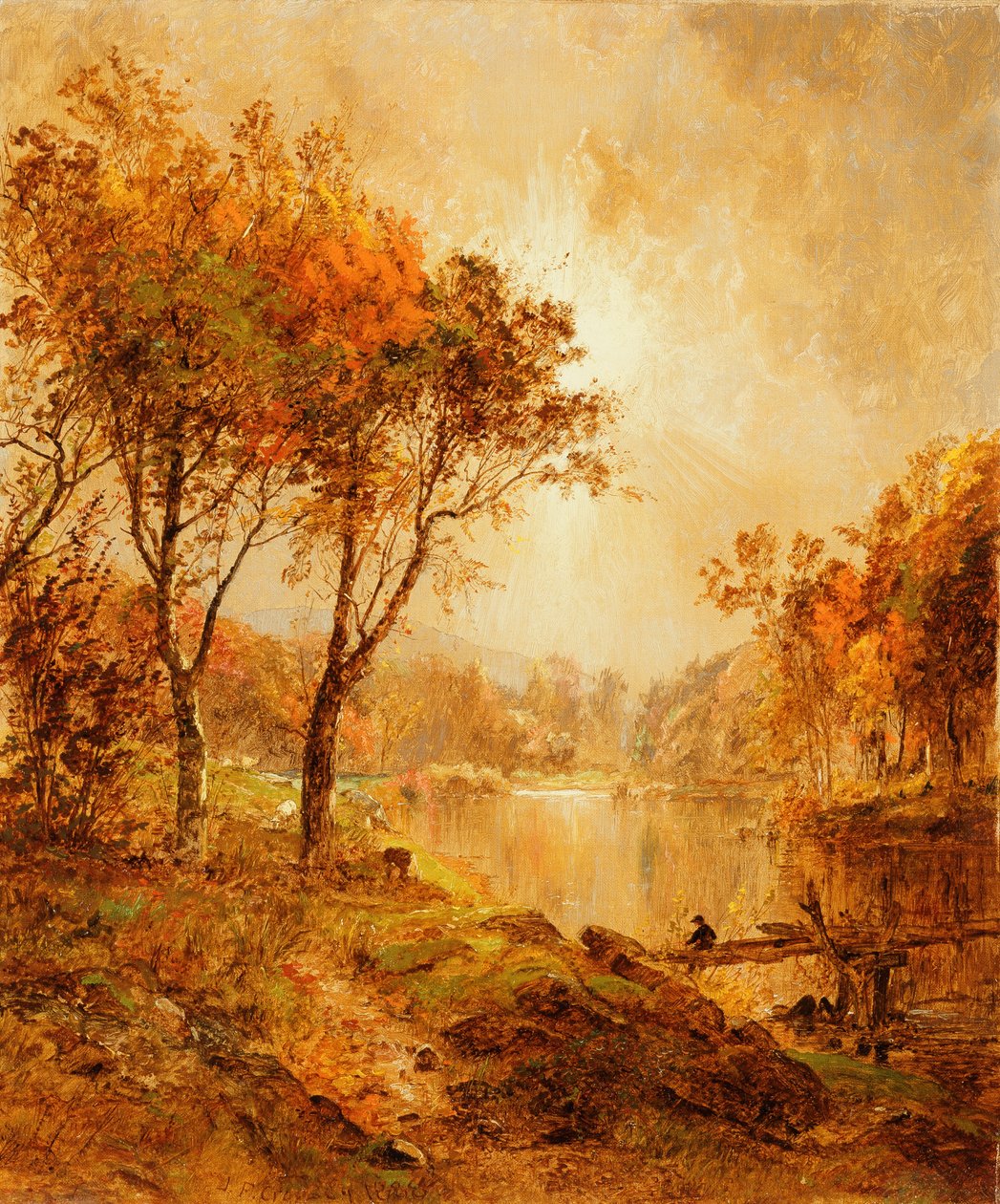 Na řece Ramapo, 1888 od Jasper Francis Cropsey