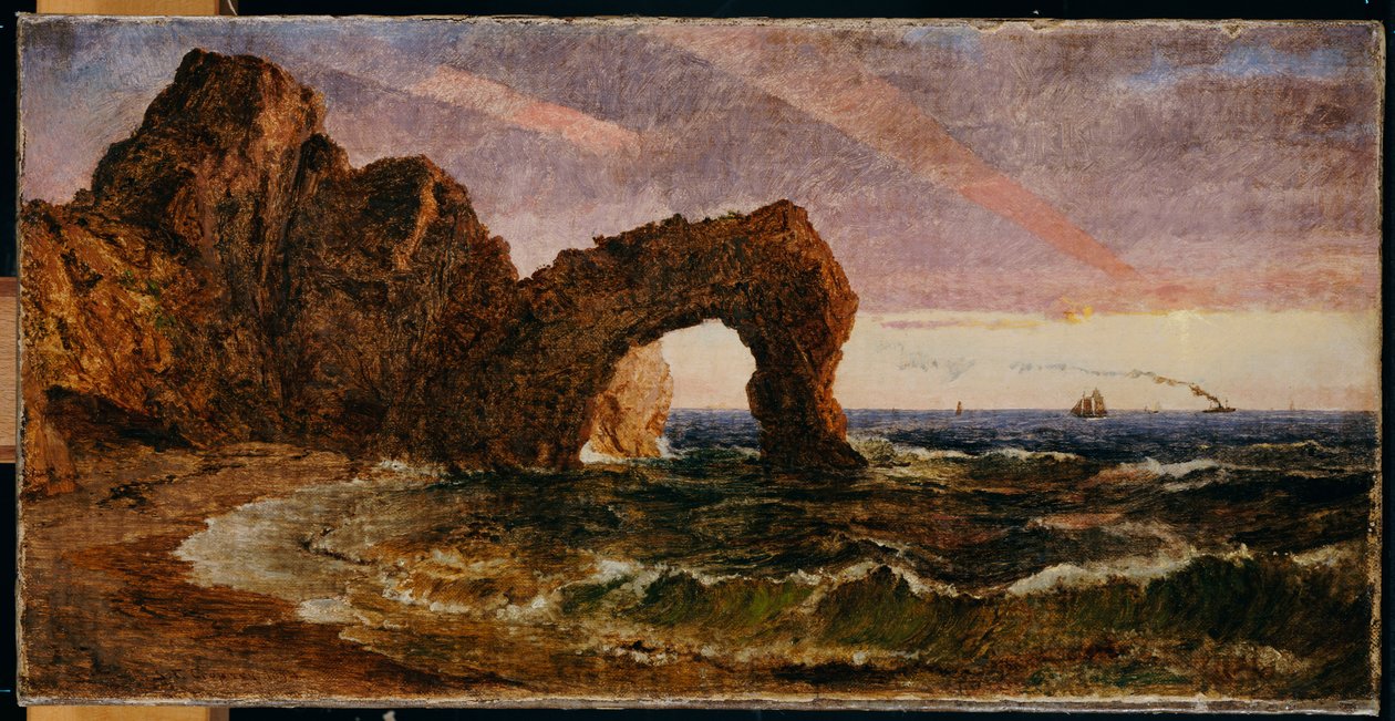 Západ slunce v Etretatu, 1894 od Jasper Francis Cropsey