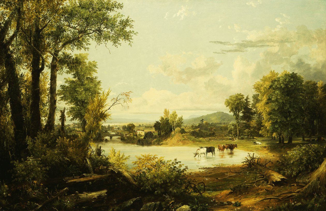 Tiché údolí, 1856 od Jasper Francis Cropsey