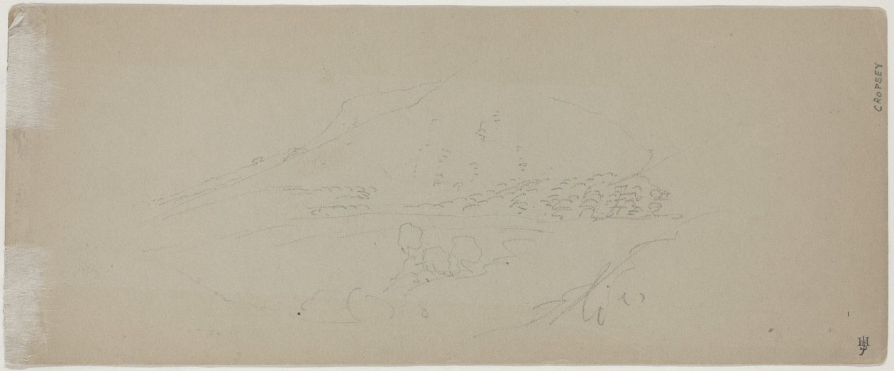 Pohled na horu [verso] od Jasper Francis Cropsey