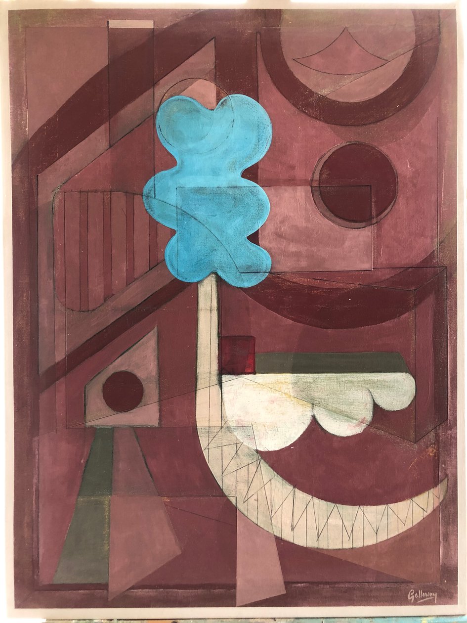 Abstraktní 1 (malba) od Jasper Galloway