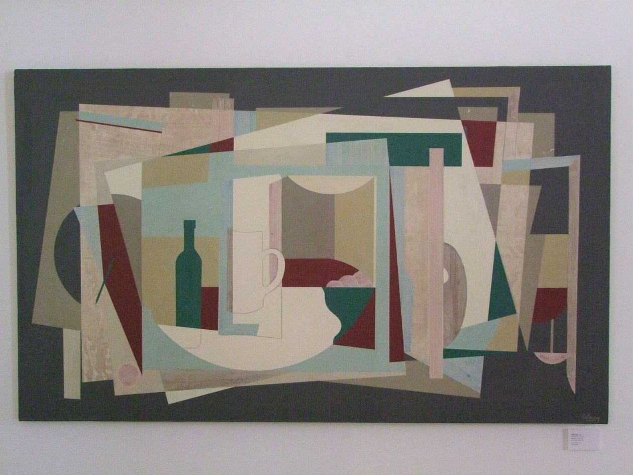 Abstraktní Hrdina (malba) od Jasper Galloway