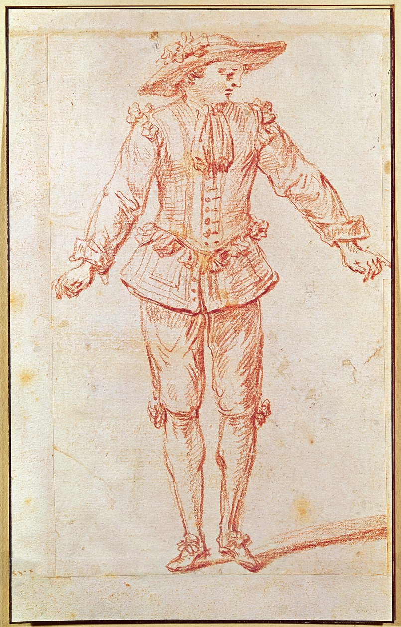 Tanečnice z pařížské opery od Jean Antoine Watteau