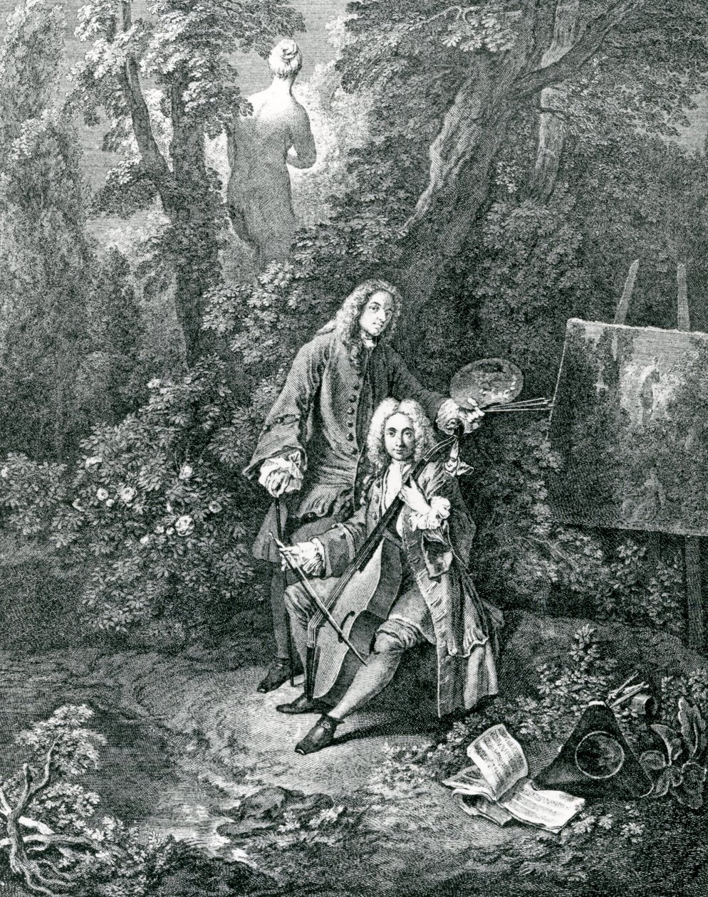 Jean Antoine Watteau a jeho přítel Monsieur de Julienne od Jean Antoine Watteau