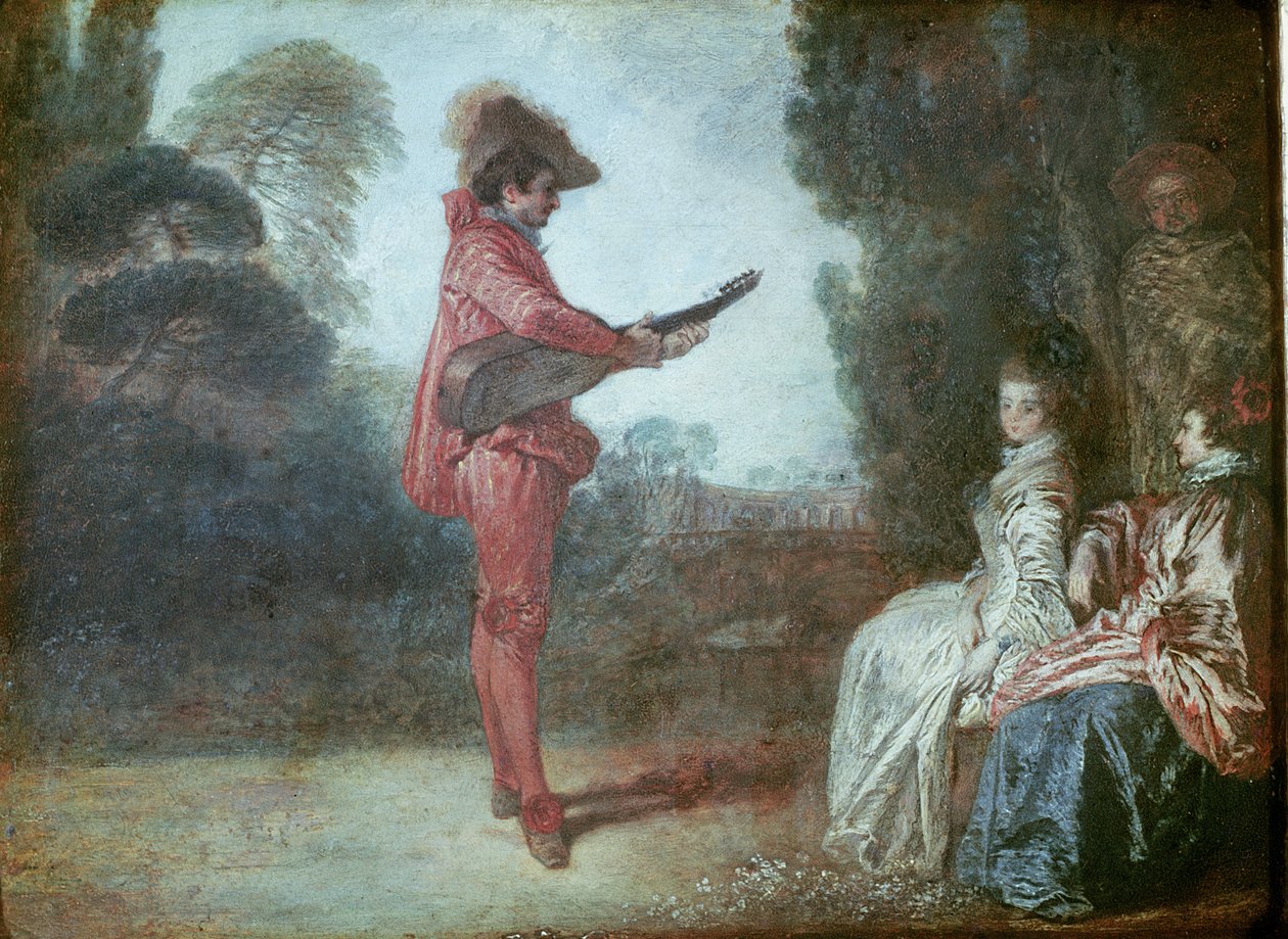 The Enchanter, c.1712 (olej na mědi) od Jean Antoine Watteau