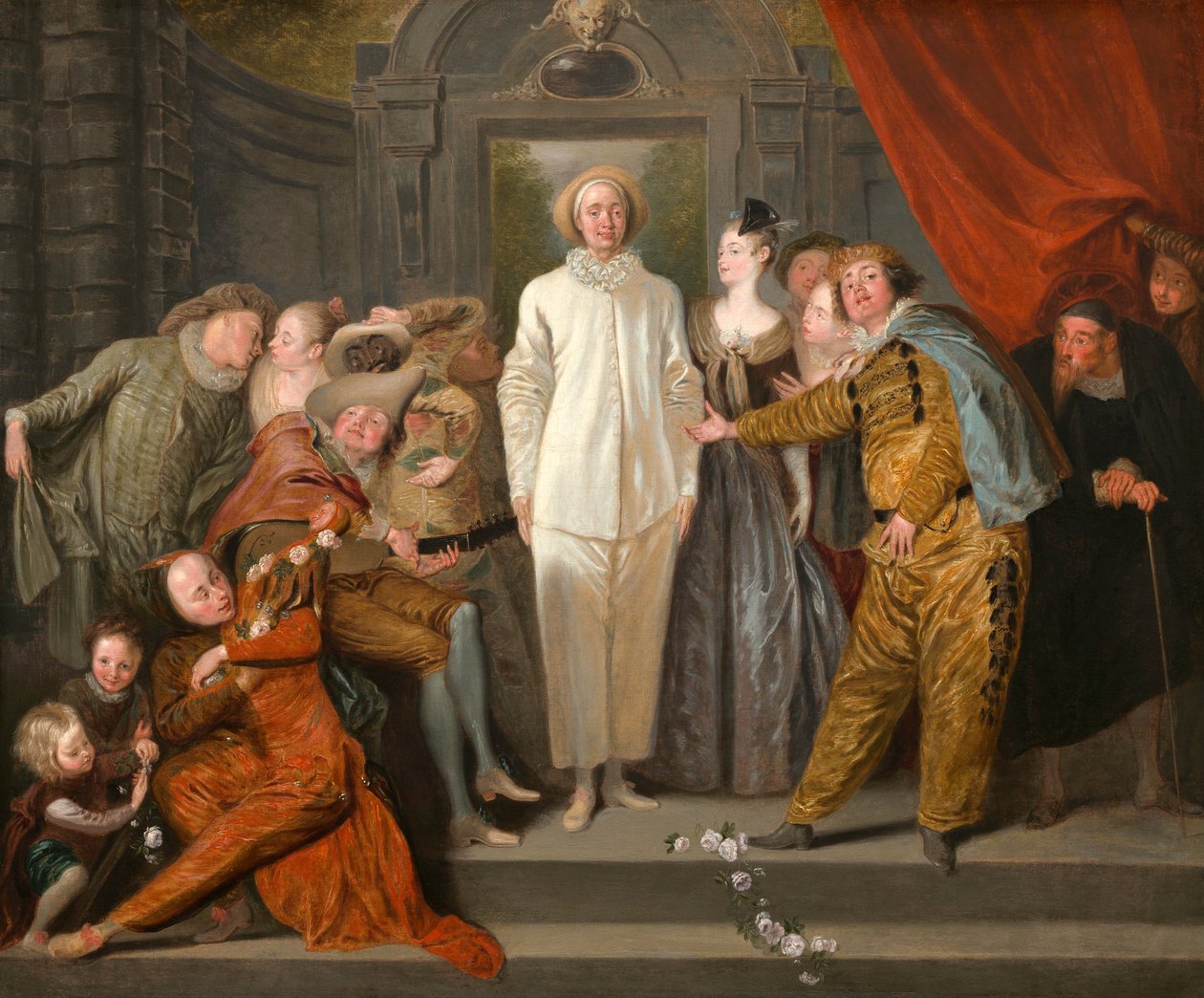 Italští komedianti, c.1720 od Jean Antoine Watteau
