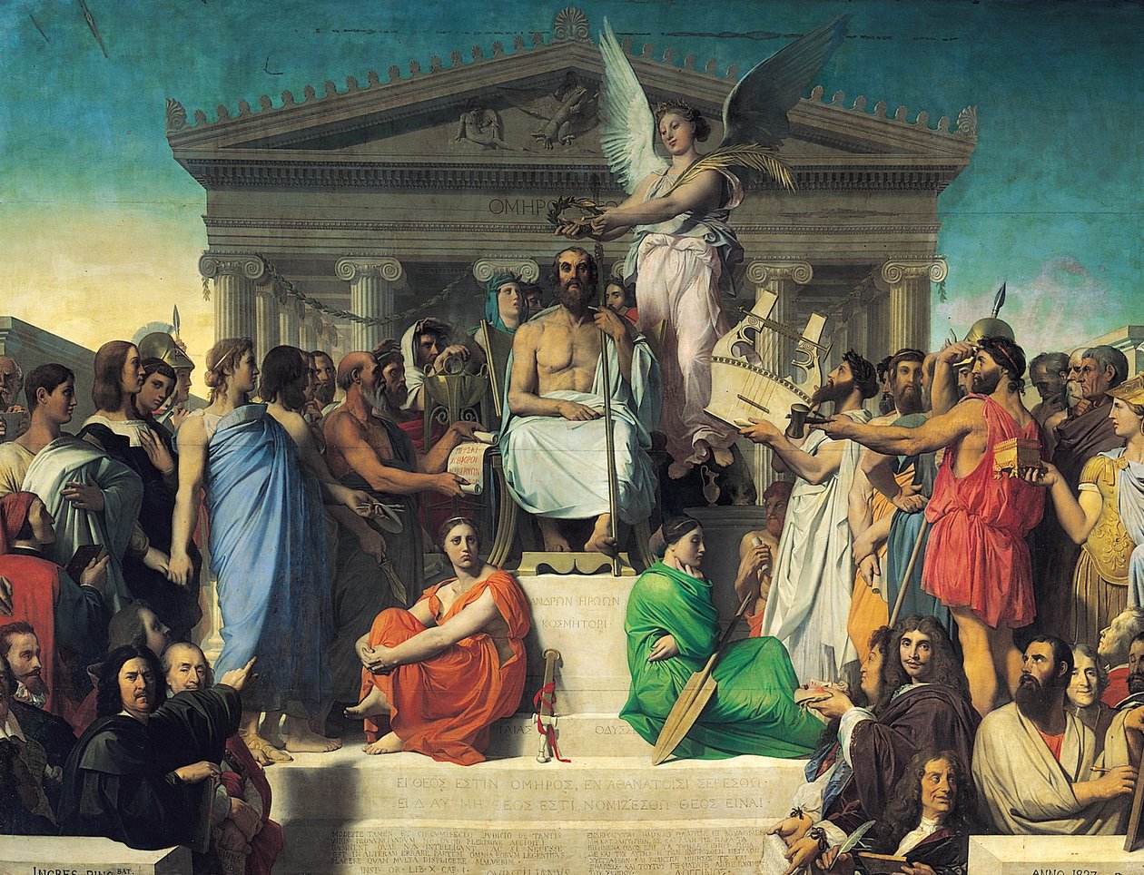 Apotheose Homers od Jean Auguste Dominique Ingres