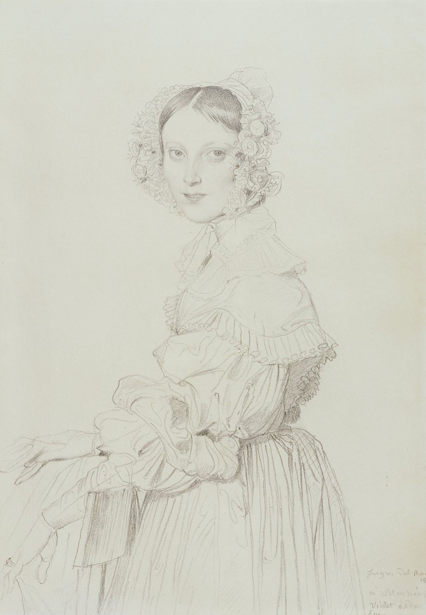 Elisabeth Tempier (pastel na papíře) od Jean Auguste Dominique Ingres