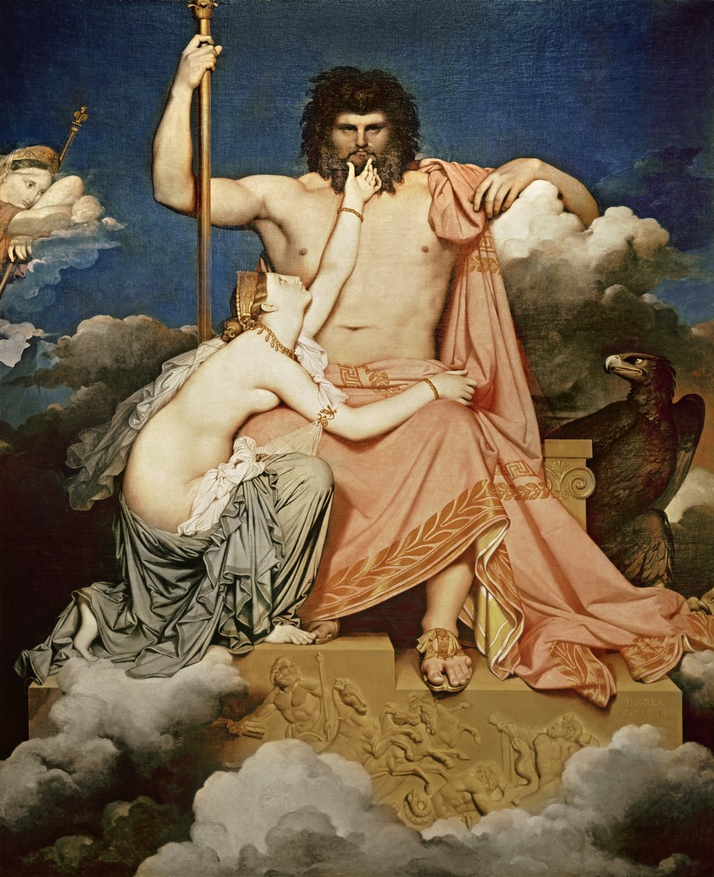 Jupiter a Thetis, 1811 od Jean Auguste Dominique Ingres