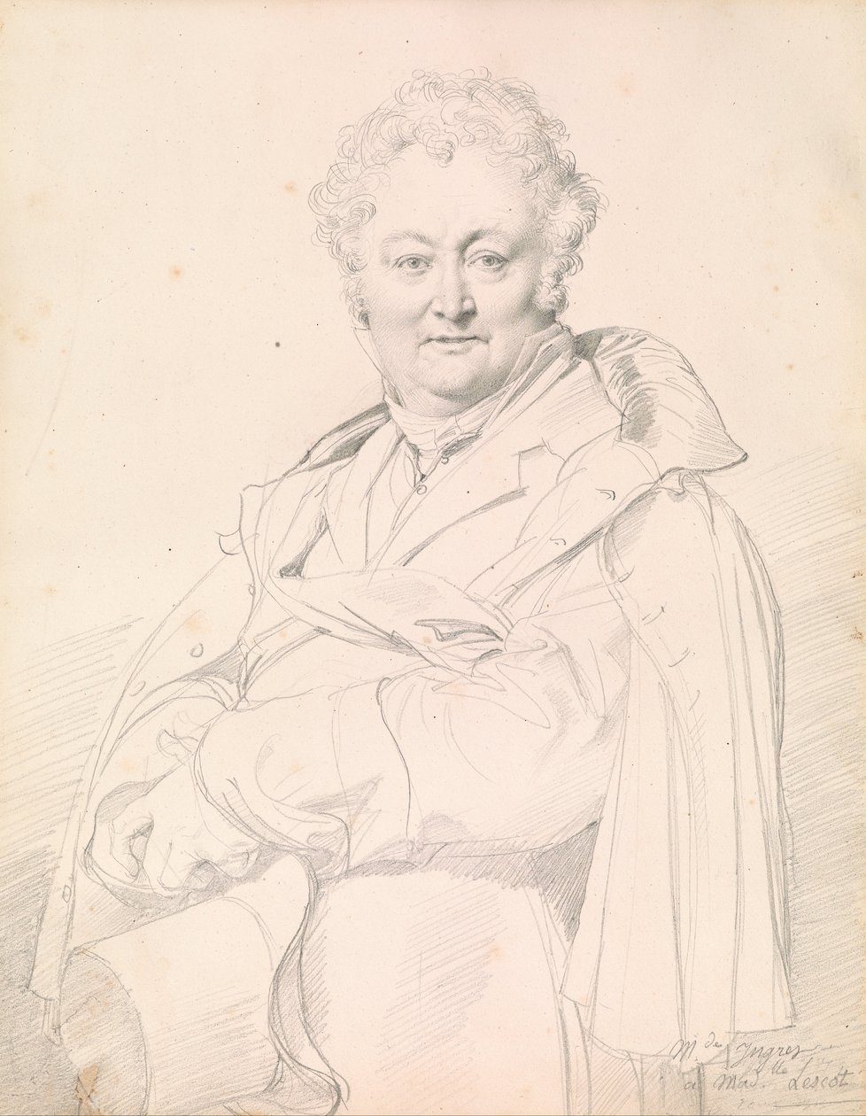 Portrét Guillaume Guillon-Lethière od Jean Auguste Dominique Ingres