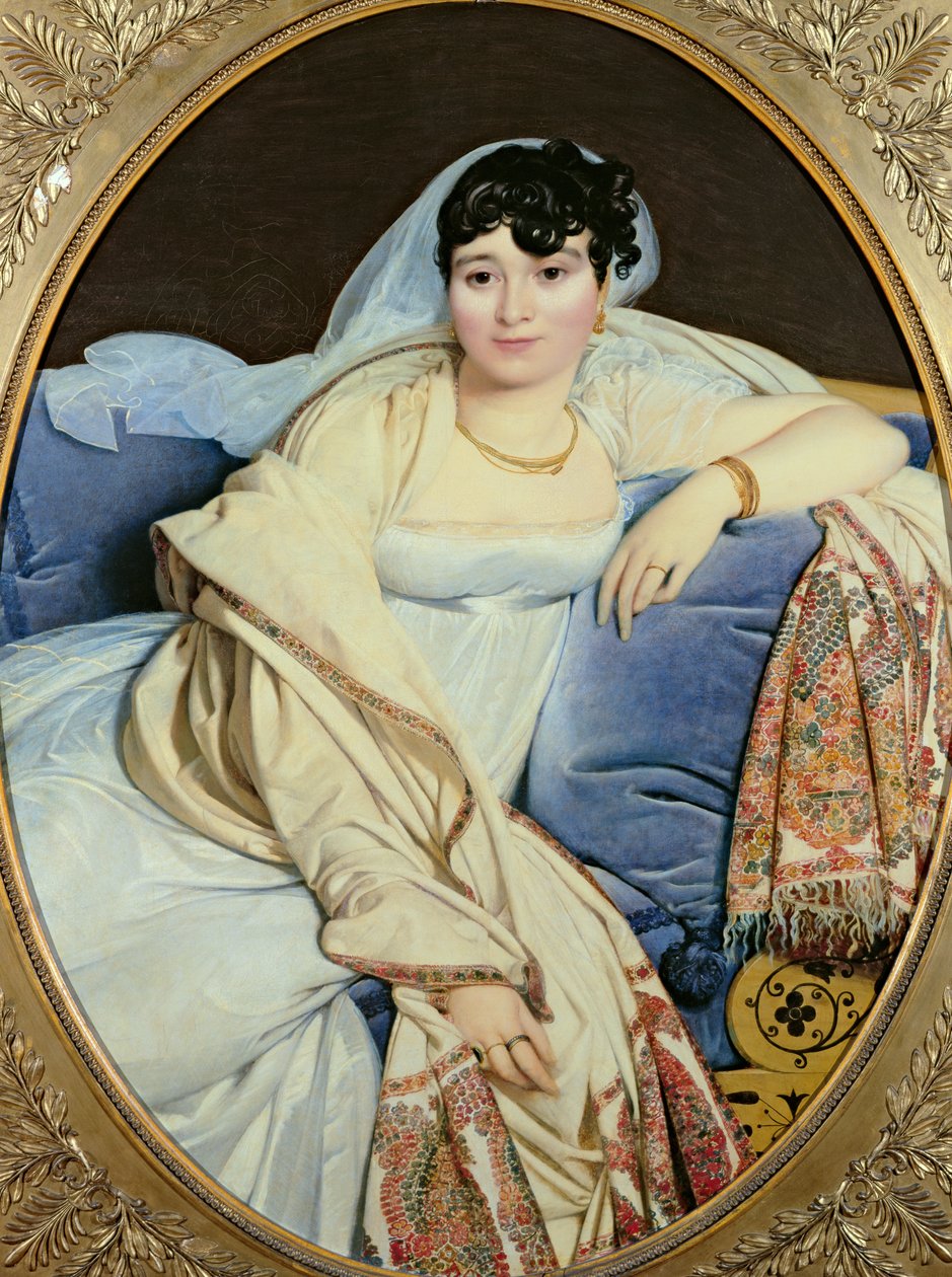 Portrét Madame Riviere (177374-1848) rozená Marie Francoise Jacquette Bibiane Blot de Beauregard, 1805 od Jean Auguste Dominique Ingres