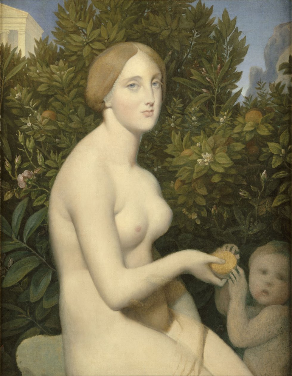 Venuše v Pafosu od Jean Auguste Dominique Ingres