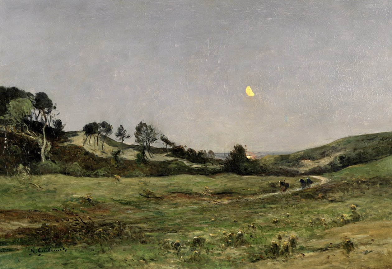 Večer nad dunami Equihen od Jean Baptiste Antoine Guillemet