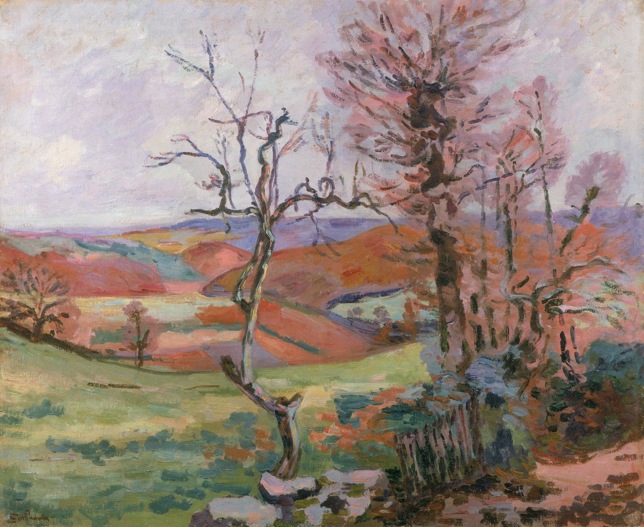 Puy Barion v Crozant, Bretaň od Jean Baptiste Armand Guillaumin