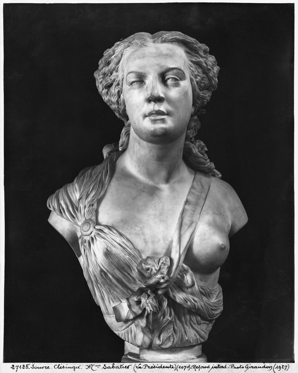 Madame Aglae Sabatier, známá jako Apollonie Sabatier, 1847 (mramor) od Jean Baptiste Auguste Clesinger