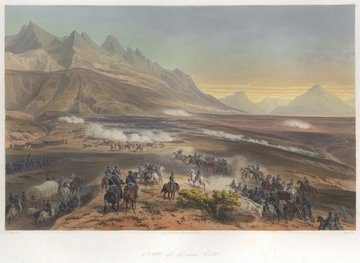 Bitva u Buena Visty (23. února 1847) od Jean Baptiste Bayot