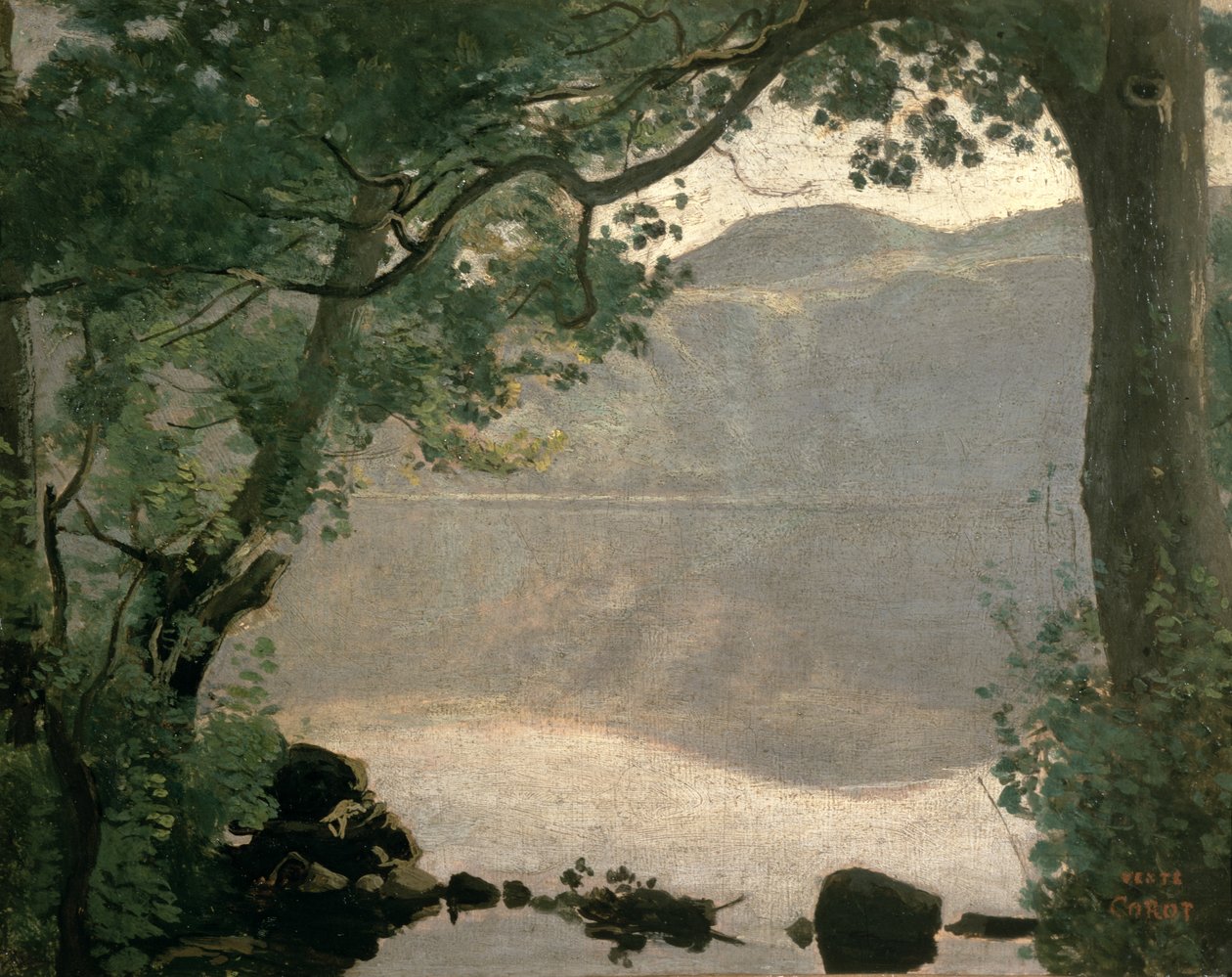 Jezero Nemi, 1843 od Jean Baptiste Camille Corot